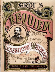Frontispicio para el Réquiem de Verdi, 1874 de Italian School